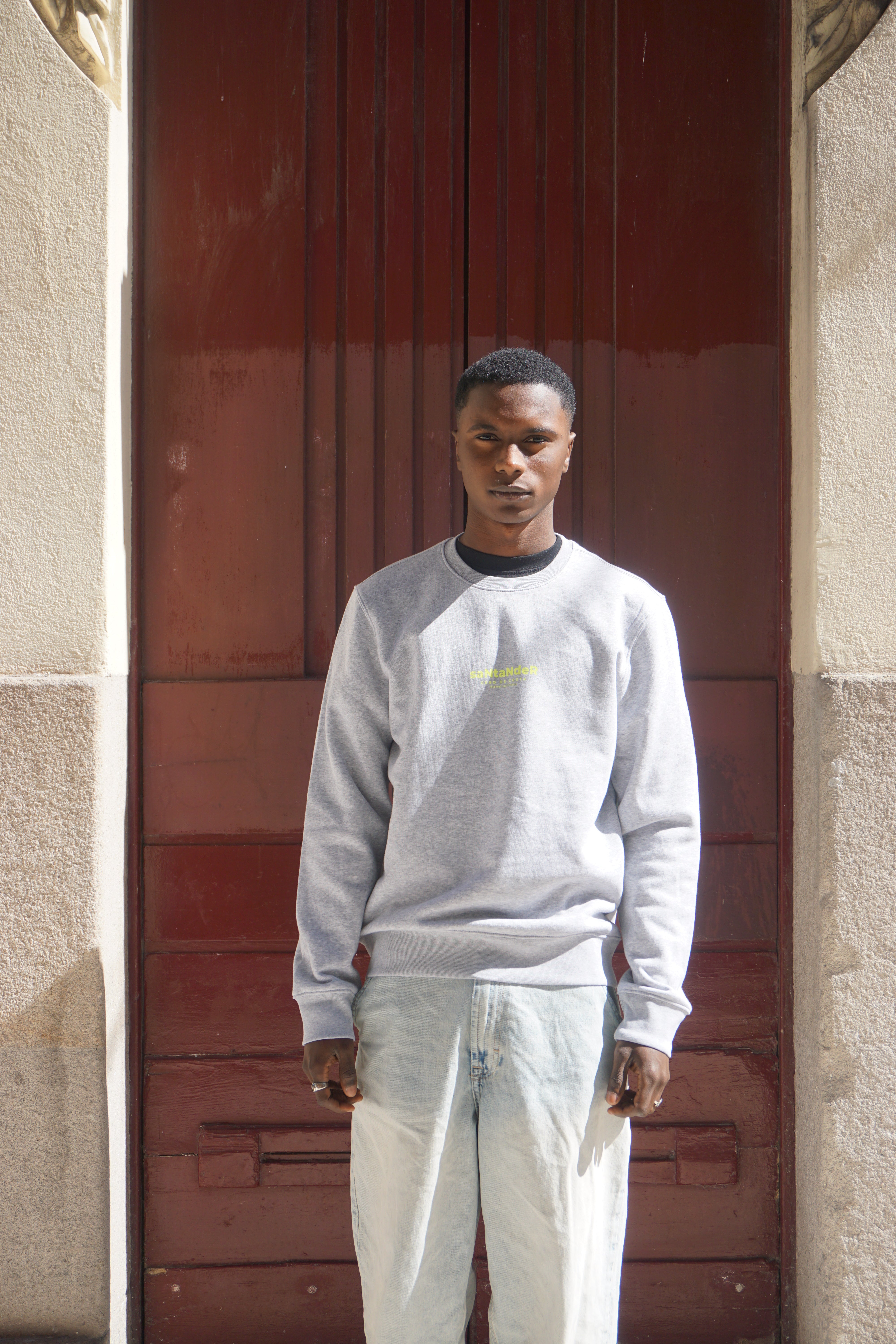 SUDADERA SANTANDER GRIS/FLÚOR